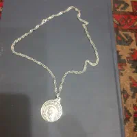 زنجیر نقره پلاک مریم مقدس