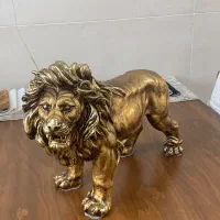 فروش مجسمه شیر رنگ ثابت فایبر گلاس فوری