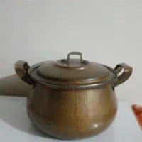 قابلمه مسی جنس زخیم|ظروف پخت‌وپز|قدس, شهر‌قدس|دیوار