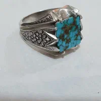 انگشتر فیروزه قلم کاری