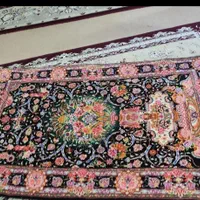 فرش چله ابریشم و گل ابریشم