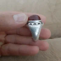 انگشتر نقره عقیق یمن  وقلم|جواهرات|خرم‌آباد, |دیوار