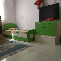 تخت کودک نوجوان با تشکها،کمد،بوفه