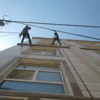 تعمیرات نما  کار در ارتفاع بدون داربست