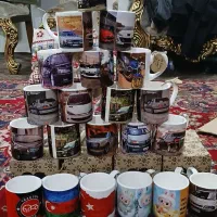 لیوان.ماگ طرح ماشین و لبوبو و پرچم