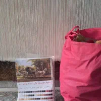 تابلو فرش نیمه کاره|تابلو فرش|اصفهان, کوهانستان|دیوار