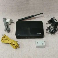 مودم وای فای چهار پورت اصلی با همه وسایل جانبی|مودم و تجهیزات شبکه|همدان, |دیوار