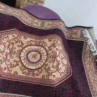 فرش ۴ متری ماشینی کاملا سالم با یک قالیچه در حد نو|فرش|رودسر, |دیوار
