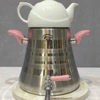 کتری قوری استیل کف چدن نو