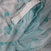 پرده حریر پارچه ترک وارداتی کاملا نو با آستر هست