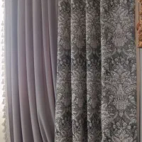 کنار پرده ای نگین کاری شده|پرده، رانر، رومیزی|زاهدان, |دیوار