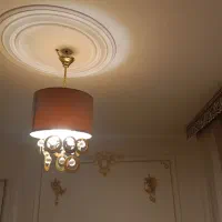 لوستر و آباژور ست طلایی