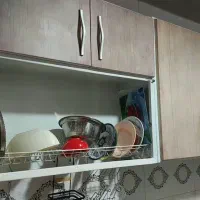 کابینت فلزی دیواری وزمینی با رنگ کوره ای