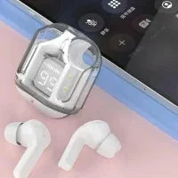 ایرباد مشکی شیک با نمایشگر LED و تایپسی