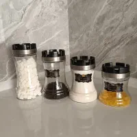 چهار عدد شیشه و درب استیل پا سماوری