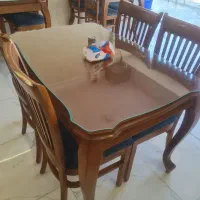 سلام میز نهار خوری راش طرح انگلیسی درحد نو