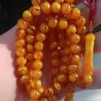 تسبیح کهربا ۱۰۱ دانه|کلکسیون اشیاء عتیقه|محمدبار, |دیوار