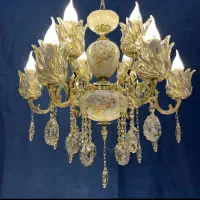 لوسترالماس.سرامیکی لامپاوبرنج8+2روشنایی.Ak light1