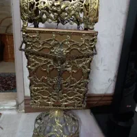 سطل وحا دستمال برنجی