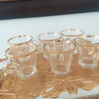 12عدد استکان چای لبه طلایی اصل فرانسه|ظروف سرو و پذیرایی|سرپل ذهاب, |دیوار