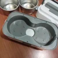 ظرف غذا برقی دو کاسه.یک طبقه|ظروف نگهدارنده، پلاستیکی، یکبارمصرف|دماوند, مسکن مهر گیلاوند|دیوار