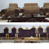 حراج‌ مبل سلطنتی و‌مبل راحتی بسیارسالم و‌تمیز|مبلمان خانگی و میز عسلی|قائن, |دیوار