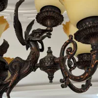 لوستر برنزی فرشته|لوستر و چراغ آویز|تهران, افسریه شمالی|دیوار