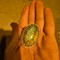 انگشتر نقره عیار بالا فیروزه اصل