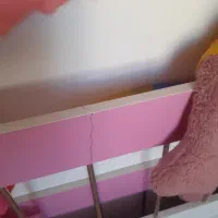 تخت کودک صورتی|تخت و سرویس خواب|قم, پردیسان|دیوار