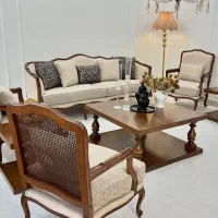 گندمی مبل کلاسیک / کار درجه یک شرکتی/مبلمان آنسل
