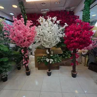 درختان مصنوعی رنگی شکوفه درخت شکوفه