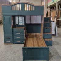 تخت دوطبقه مجموعه با آینه/اقساط و چک