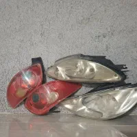 چراغ جلو و عقب ۲۰۶