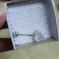 پیرسینگ ناف نقره