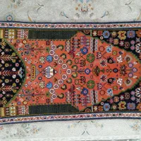 قالی کشکولی نخ مرینوس|فرش|شیراز, آزادگان|دیوار