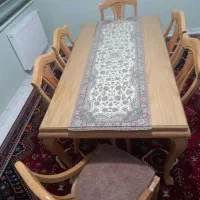 میز ناهارخوری ۶ نفره|میز و صندلی غذاخوری|شیراز, زند|دیوار