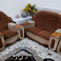 مبلمان ۷ نفره استندار و پرده ی پذیرایی