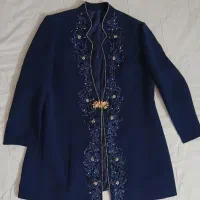 کت شلوار مجلسی زنانه سورمه ای