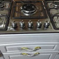 گاز طرح فر صفحه استیل بدنه چوبی