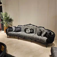 مدل لئو ایتالیایی ، پذیرایی ۹ نفره با میزها|مبلمان خانگی و میز عسلی|تهران, شمیراننو|دیوار