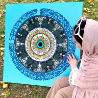 تابلوکالیگرافی قرآنی|تابلو، نقاشی، عکس|مشهد, شهرک رازی (شهرک غرب)|دیوار