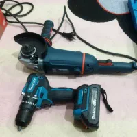 سنگ فرز متوسط رونیکس و دریل شارژی ماکیتا ژاپن