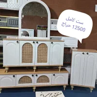 جهیزیه عروس کنسول آینه میزتلویزیون جاکفشی جلومبلی|بوفه، ویترین، کنسول|قم, قلعه کامکار|دیوار