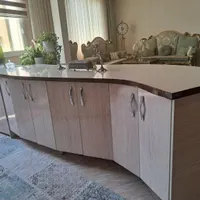 کابینت اپن جزیره ومیز نهار خوری ۴ نفره|مصالح و تجهیزات ساختمان|طرقبه, |دیوار