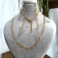 اکسسوری نیمست استیل طلایی ثابت