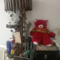 درخت بار چوبی به همراه شیشه هاش