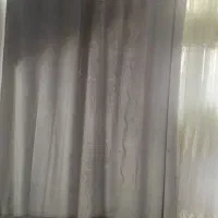 والان پرده مخمل طوسی