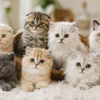 گربه دستی و تربیت شده برای راحتی شما