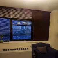 پرده کرکره فلزی رنگ قهوه ای