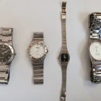 چهار عدد ساعت برند های ژاپنی باهم